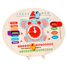 kidsbazars.com multi funtional caldender clock Educational Toys for Kids Boys Girls