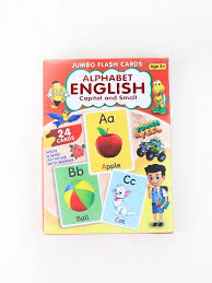 kidsbazars.com English Alphabet Jumbo Flash Cards for Preschool & Kids