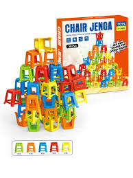 kidsbazars.com Chair Jenga Game – Fun Stacking Balance Toy for Kids & Family