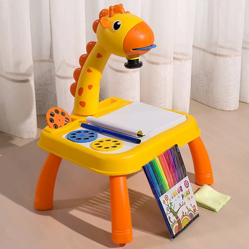 kidsbazars.com 3 In 1 Kids Drawing Projector Table (Random Color)