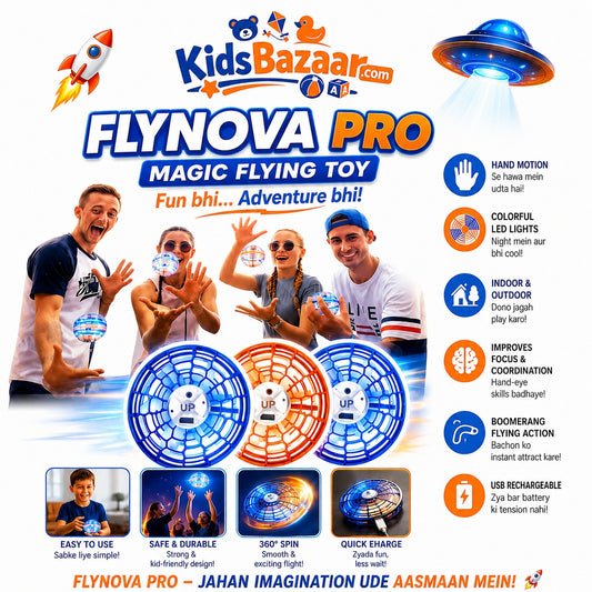 kidsbazars.com Wireless Rechargeable Flying Ball with Remote