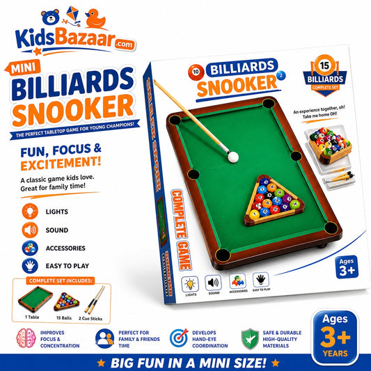 kidsbazars.com Snooker Children's Mini Pool Table Sports Toys Parent-child Leisure Game Pool Table Indoor Double Interactive Puzzle Mini bana kar do 10 # tage bana karo do