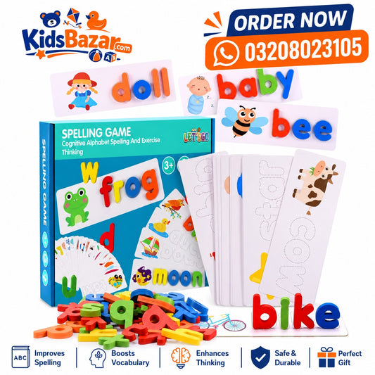kidsbazars.com Spelling Game for Kids | Fun Learning & Word Practice