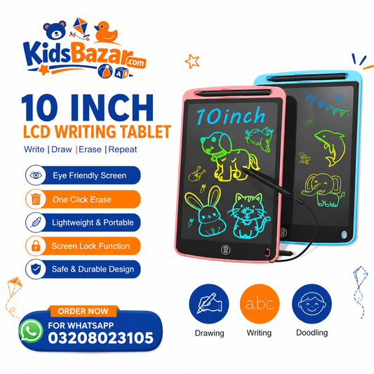 kidsbazars.com LCD Multicolor Screen Writing Tablet Erasable Writing Board