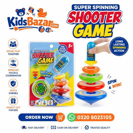 kidsbazars.com Super Spinning Shooter Game – Fast Action Fun for Kids & Gamers