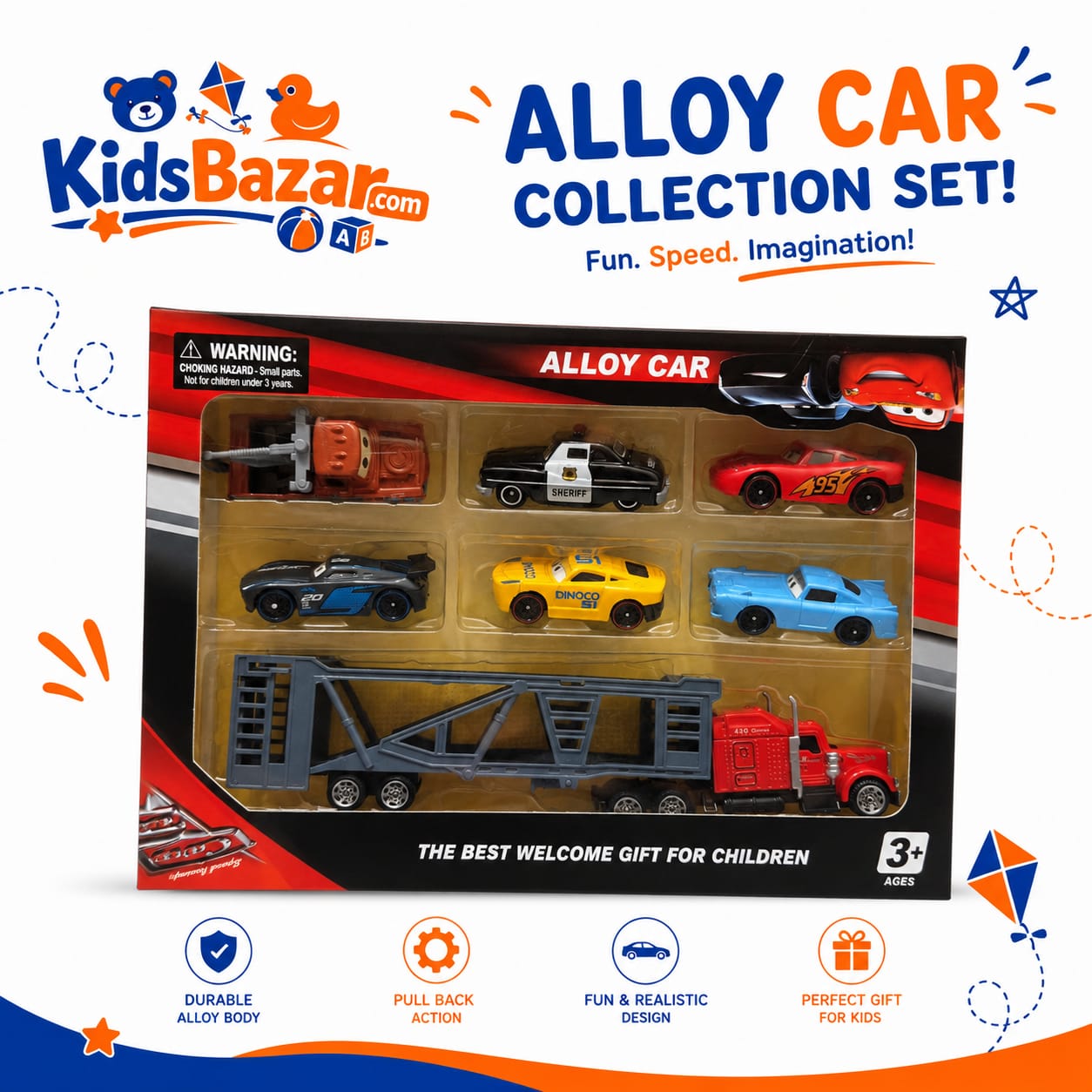 kidsbazars.com 6 Pcs Piston Cup Set – Durable & High Quality
