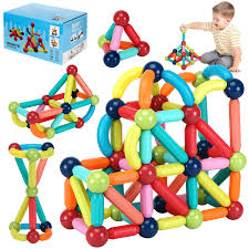 kidsbazars.com Magnetic Building Sticks – Creative Learning Toy for Kids