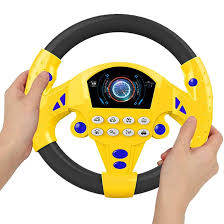 kidsbazars.com Kids Car Steering Wheel Toy – Fun Driving Simulation for Children