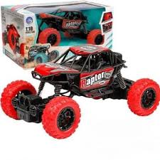 kidsbazars.com Remote-controlled car Monster Truck off-road car, red, scale 1:18