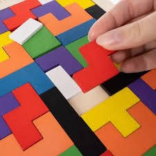 kidsbazars.com Wooden Intelligence 40 Pcs Russian Puzzle Blocks