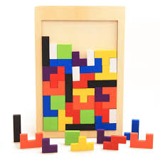 kidsbazars.com Wooden Intelligence 40 Pcs Russian Puzzle Blocks