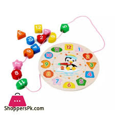 kidsbazars.com Clock Shape Wooden Toy | Educational Wooden Learning Toy for Kids