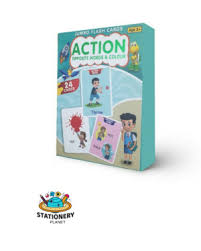 kidsbazars.com Action Jumbo Flash Cards for Kids – Fun Learning Toys