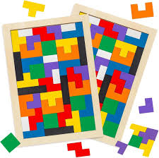 kidsbazars.com Wooden Intelligence 40 Pcs Russian Puzzle Blocks
