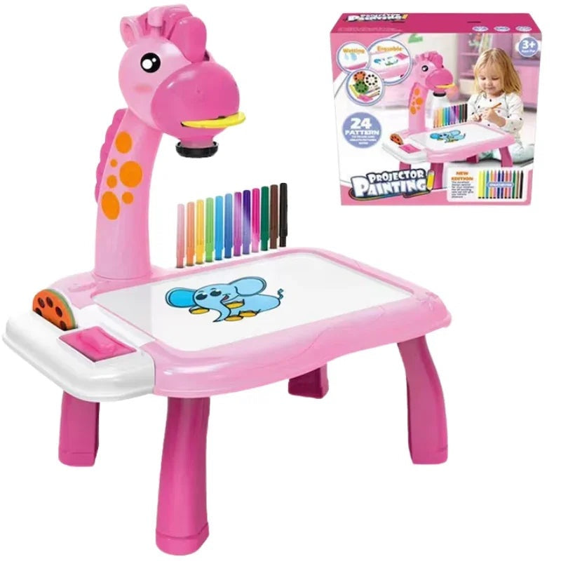 kidsbazars.com 3 In 1 Kids Drawing Projector Table (Random Color)