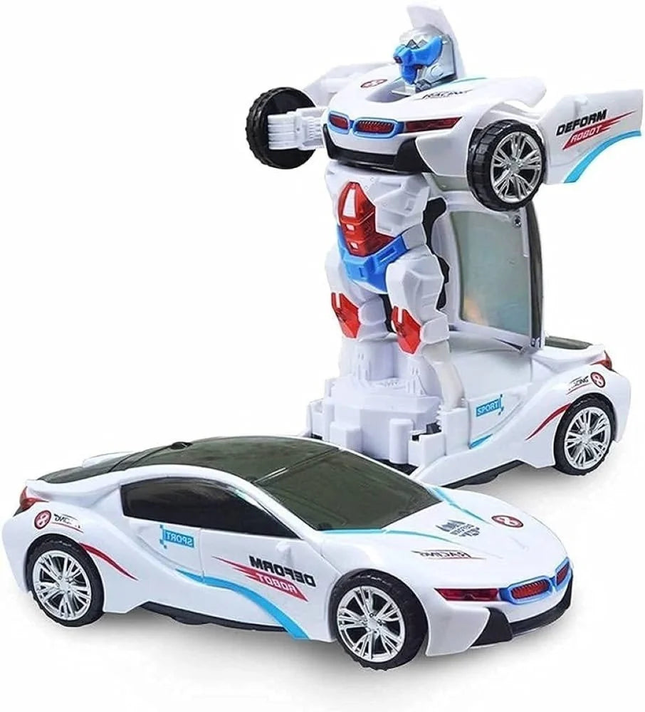 kidsbazars.com ABS Plastic Blue SUPER POLICE DEFORMATION CAR 8811-17, No. Of Wheel: 4 Wheels